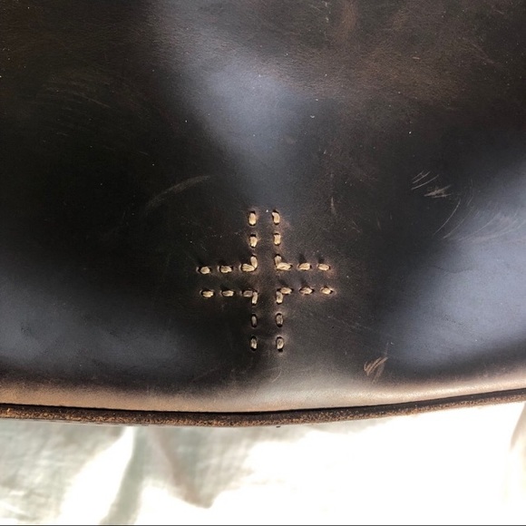 UNISEX Full Grain Leather Travel Brown Duffle Bag - Picture 12 of 13